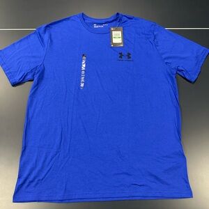 NWT Under Armour T-Shirt Short Sleeve Large Loose Fit Blue